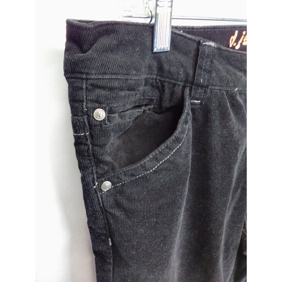 D.Jean Women's Black Corduroy Low Rise Boot Cut Leg Retro Pants Size12 - Picture 8 of 9
